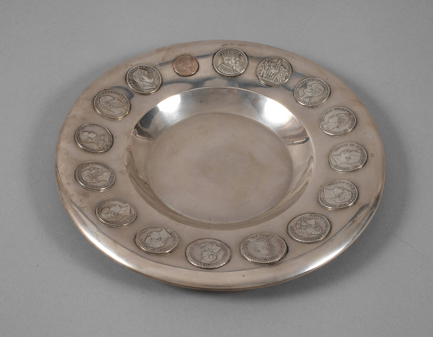 Münzteller 800er Silber