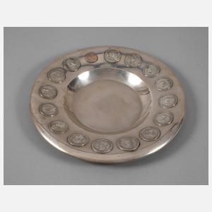 Münzteller 800er Silber