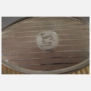 Bürstenset im Etui Silber