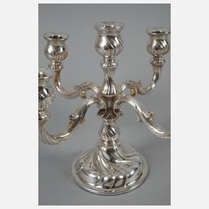 Silberleuchter in Barockform