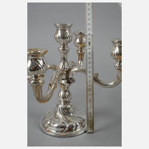 Silberleuchter in Barockform