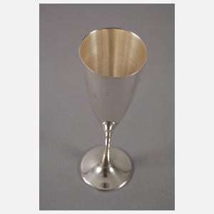 Paar Sektflöten Silber