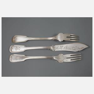 Fischbesteck Silber
