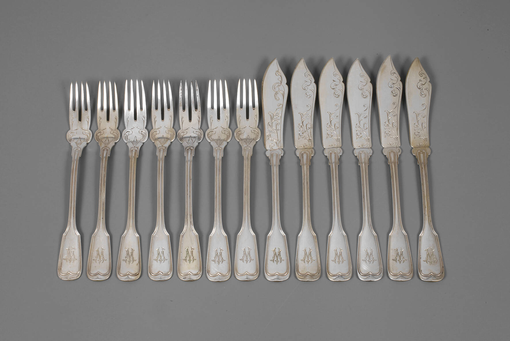 Fischbesteck Silber