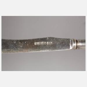 Englisches Obstbesteck Silber