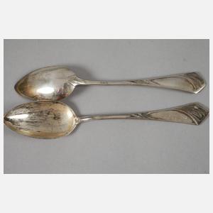 Silber sechs Speiselöffel