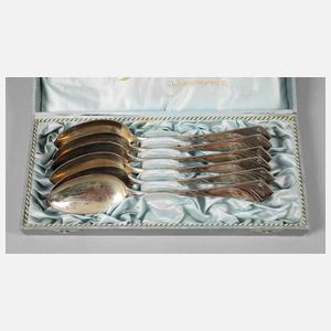 Silber sechs Speiselöffel