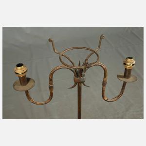 Paar Stehleuchten Schmiedeeisen