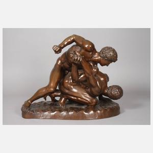 Antikenrezeption zwei kämpfende Ringer