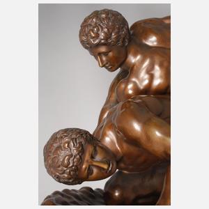 Antikenrezeption zwei kämpfende Ringer