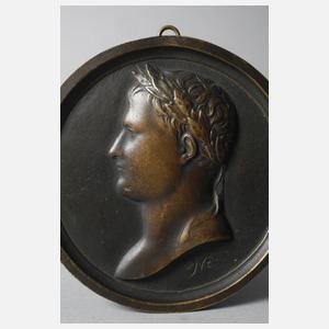 Bronzeplakette Napoleon I.