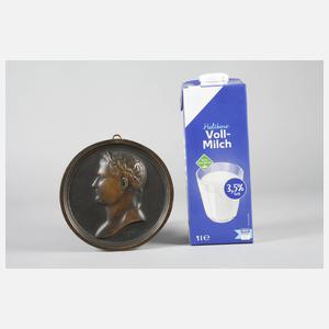 Bronzeplakette Napoleon I.