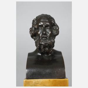 Bronzebüste Blinder Homer