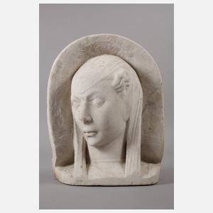 Reliefbüste Marmor