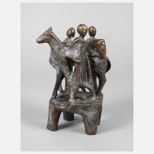 Moderne Bronzegruppe