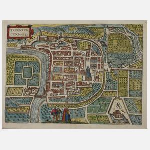 Braun & Hogenberg, Stadtplan Trient
