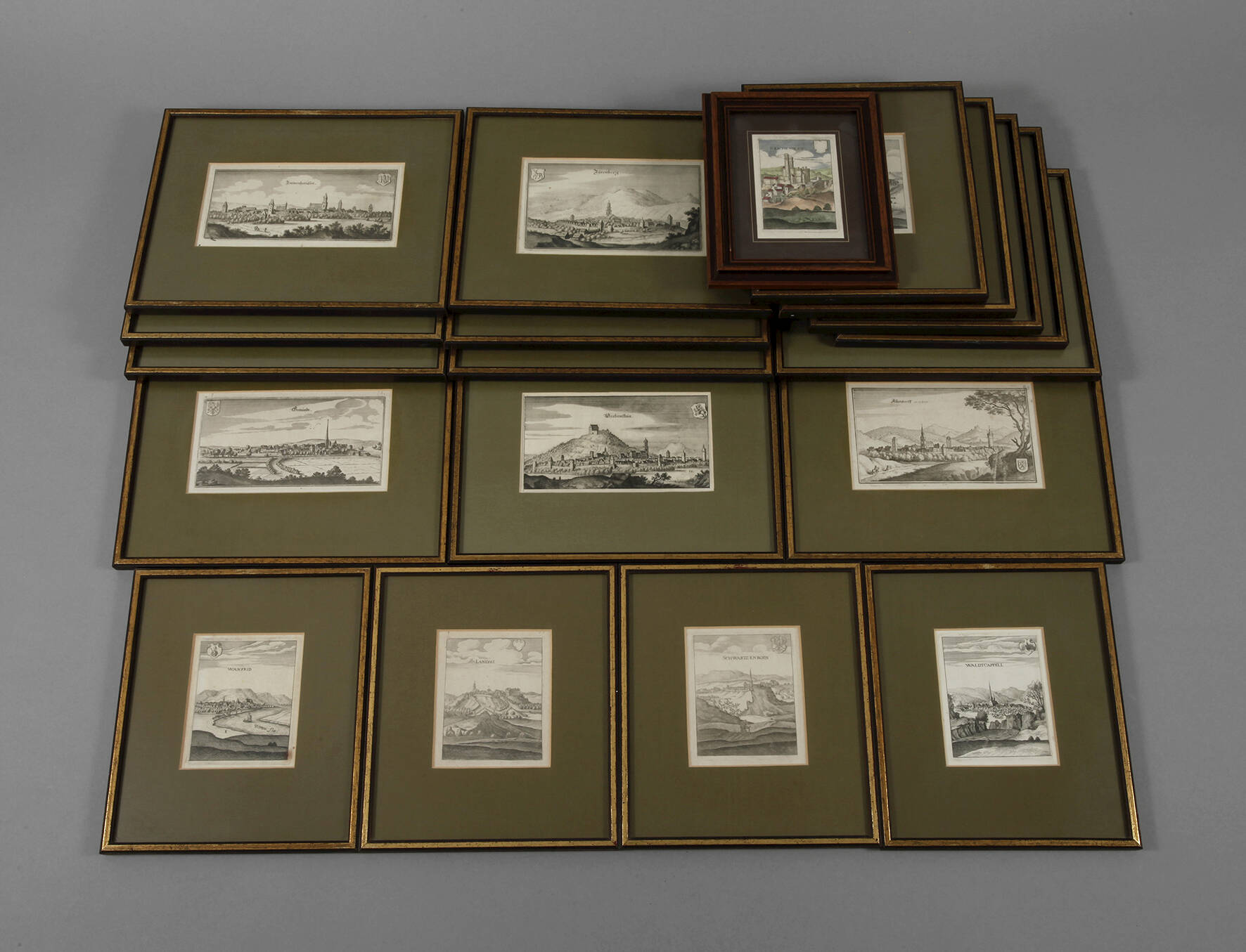 Matthäus Merian, Großes Konvolut Stadtansichten