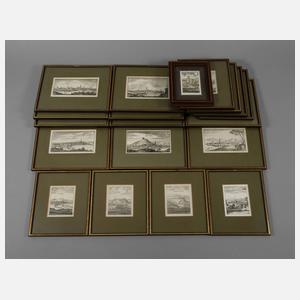 Matthäus Merian, Großes Konvolut Stadtansichten