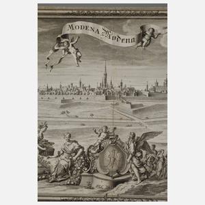 Johann Georg Pintz, Stadtplan von Modena