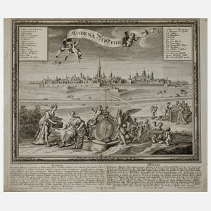 Johann Georg Pintz, Stadtplan von Modena