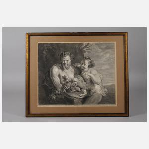 nach Peter Paul Rubens, Bacchus mit Begleiterin