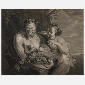 nach Peter Paul Rubens, Bacchus mit Begleiterin