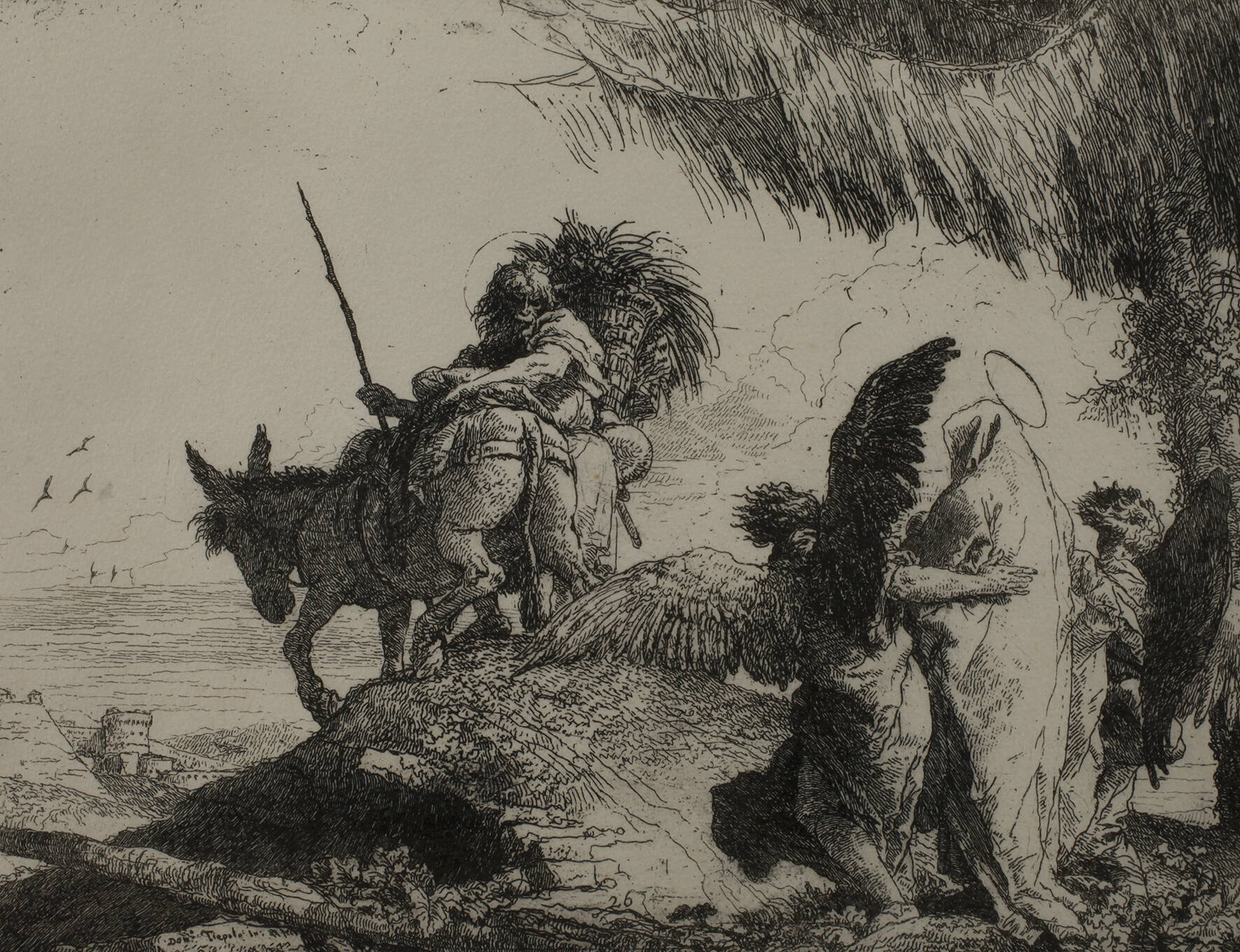 Giovanni Domenico Tiepolo, Flucht nach Ägypten