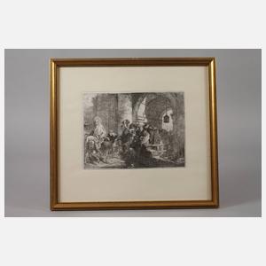 Giovanni Domenico Tiepolo, Ankunft in einer Stadt