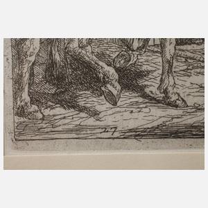 Giovanni Domenico Tiepolo, Ankunft in einer Stadt