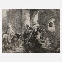 Giovanni Domenico Tiepolo, Ankunft in einer Stadt111