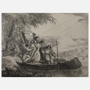 Giovanni Domenico Tiepolo, Flucht nach Ägypten