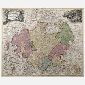 Johann Baptist Homann, Kupferstichkarte Hessen