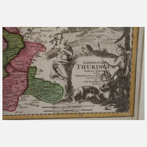 Johann Baptist Homann, Kupferstichkarte Thüringen
