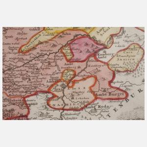 Johann Baptist Homann, Kupferstichkarte Thüringen