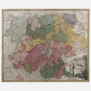 Johann Baptist Homann, Kupferstichkarte Thüringen