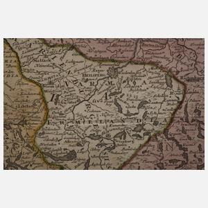 Johann Baptist Homann, Kupferstichkarte Ostpreußen