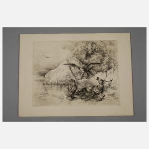 Friedrich Gauermann, Verendender Hirsch