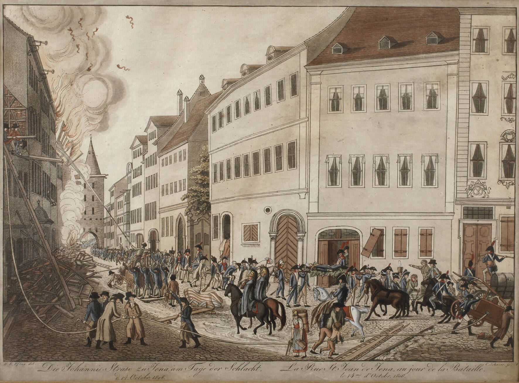 Johann Christian Schnorr, Jena zur Schlacht bei Jena-Auerstedt 1806