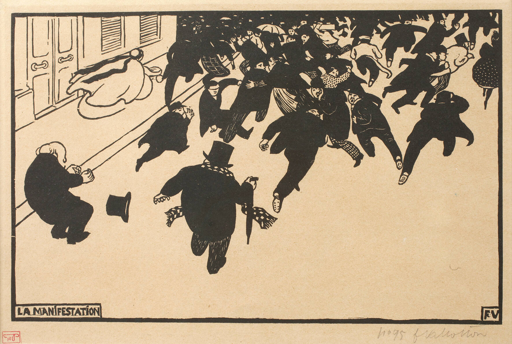 Félix Vallotton, "Die Demonstration"