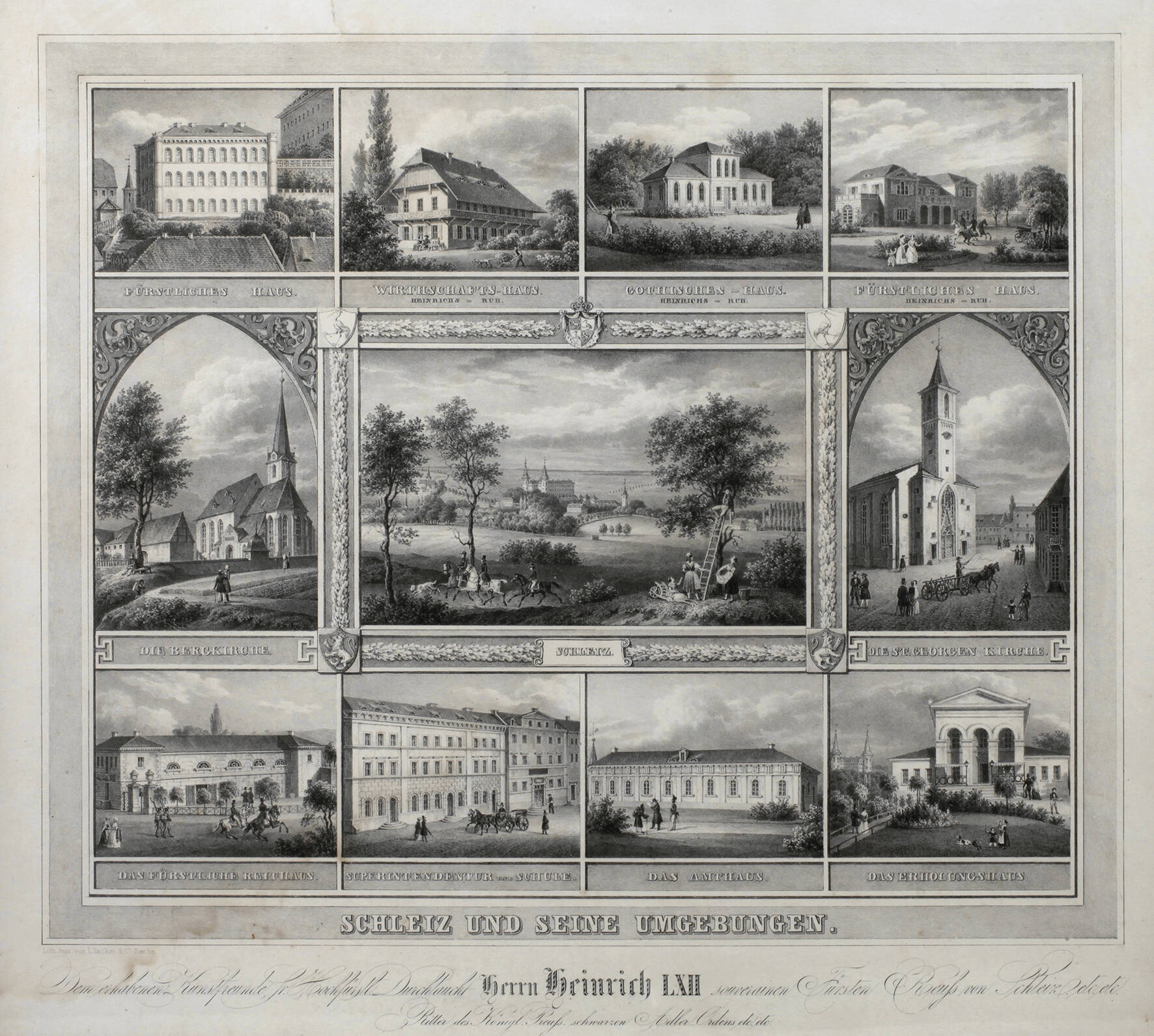 Souvenierblatt "Schleiz und seine Umgebungen"