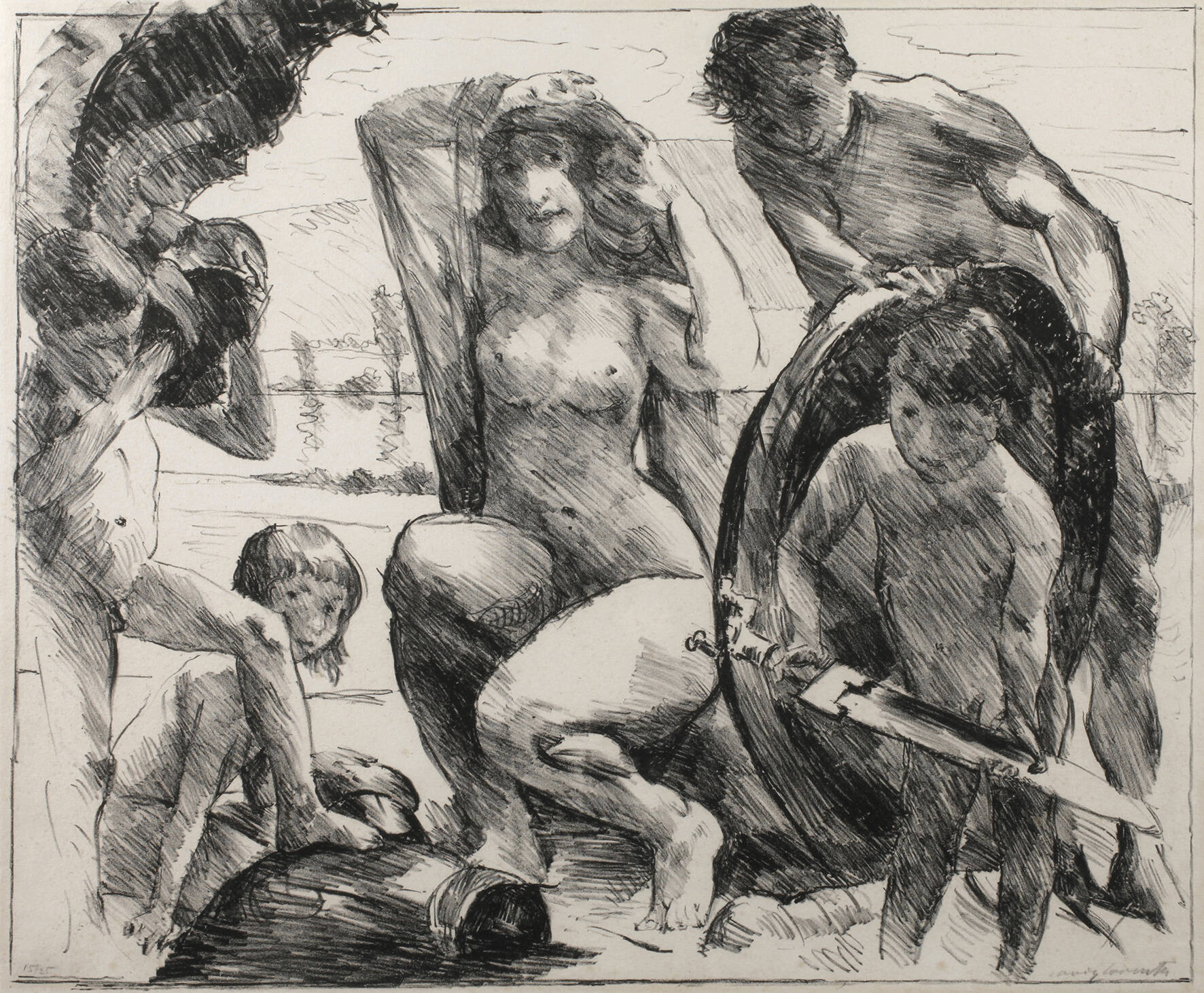 Prof. Lovis Corinth, "Die Waffen des Mars"