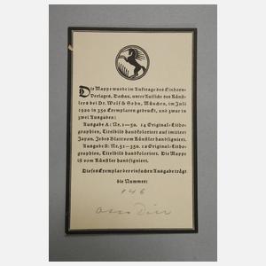 Prof. Otto Dill, "Raubtier-Fantasien"