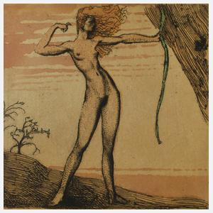 Prof. Ernst Fuchs, "Bogenschützin"