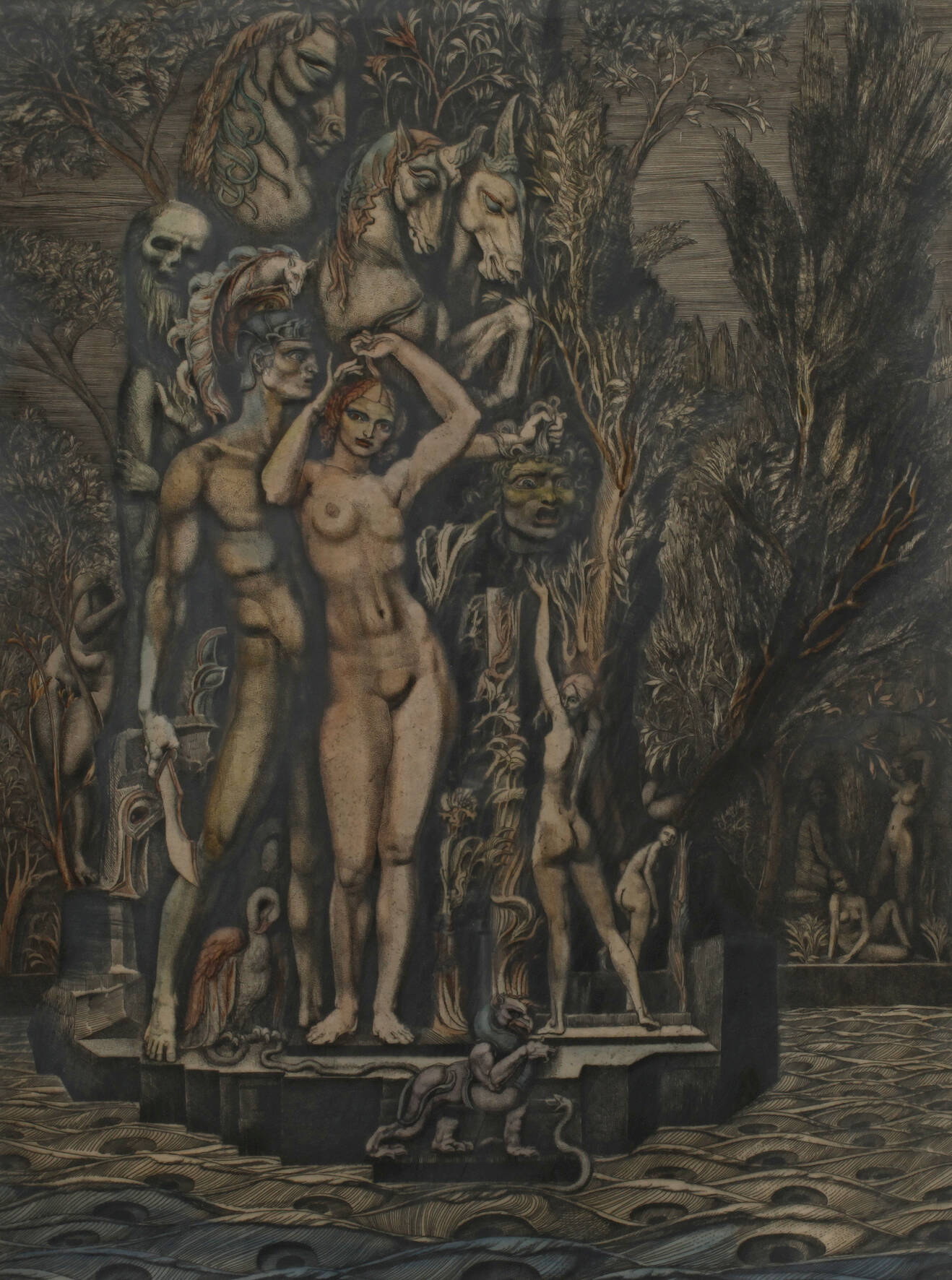 Prof. Ernst Fuchs, "Venus auf der Insel des Todes"