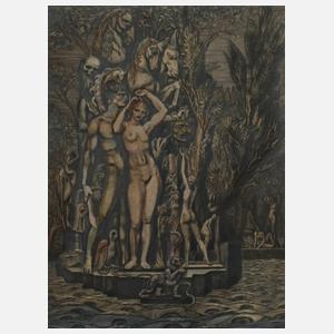 Prof. Ernst Fuchs, "Venus auf der Insel des Todes"