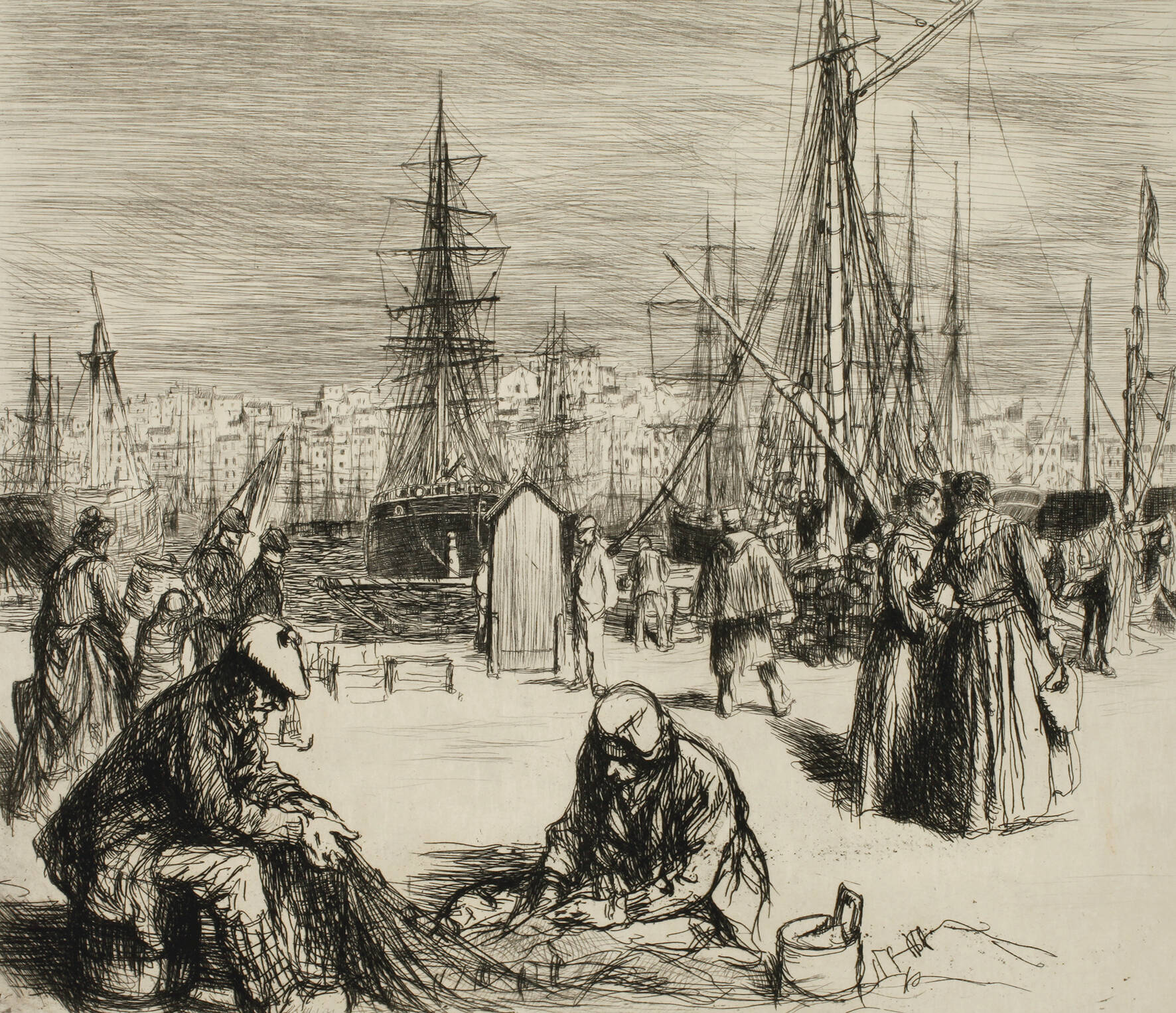 Charles Huard, "Quai in Marseille"