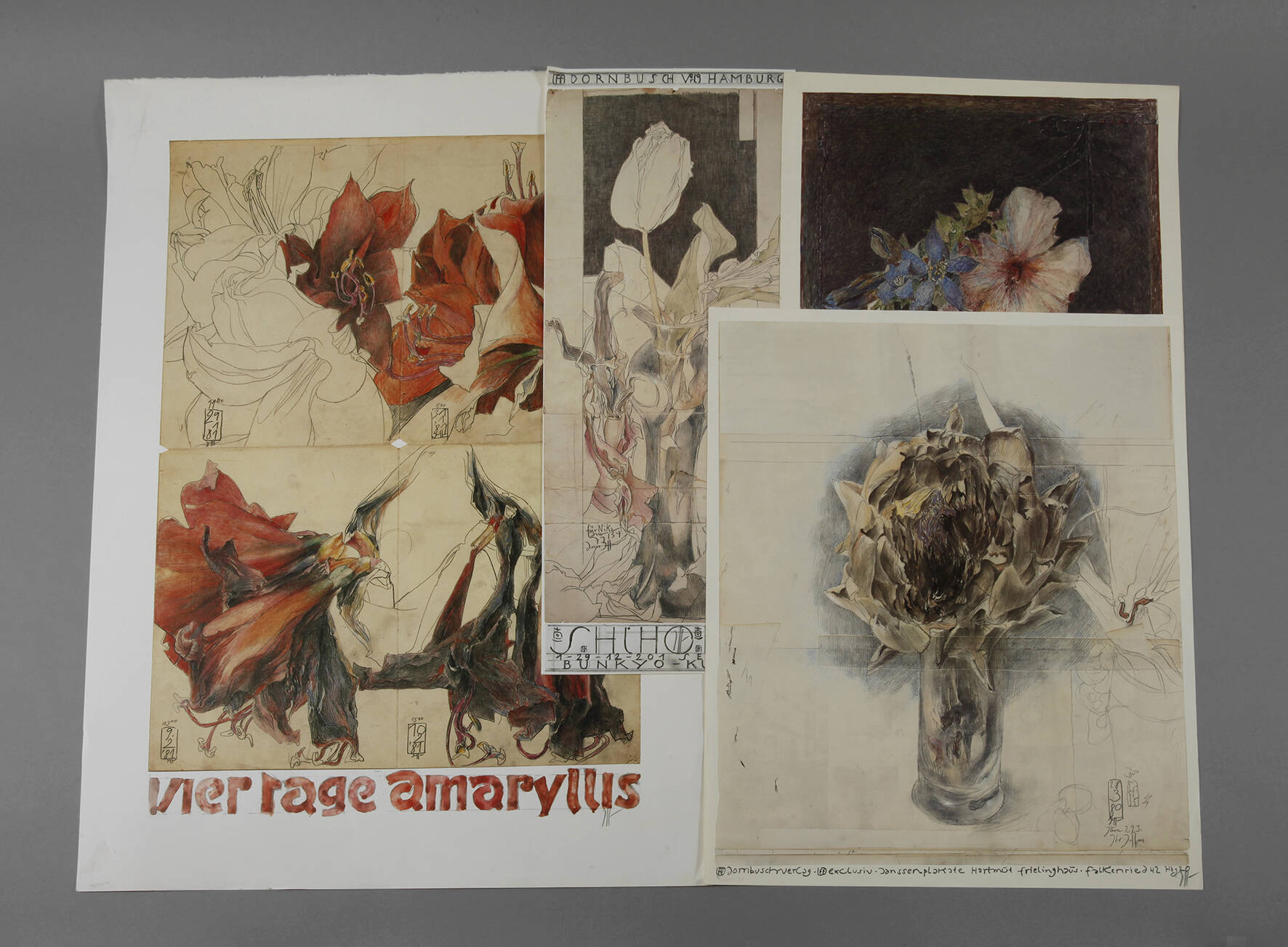 Horst Janssen, Konvolut signierte Drucke