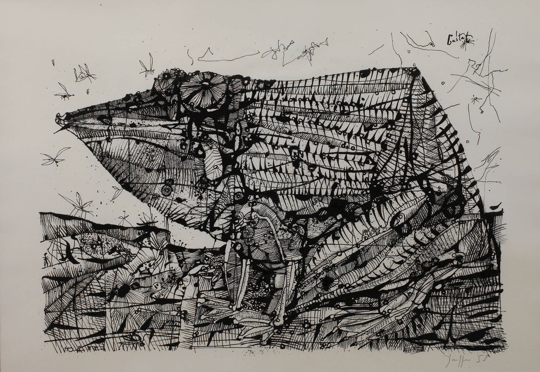 Horst Janssen, "Kröte Gustaf"