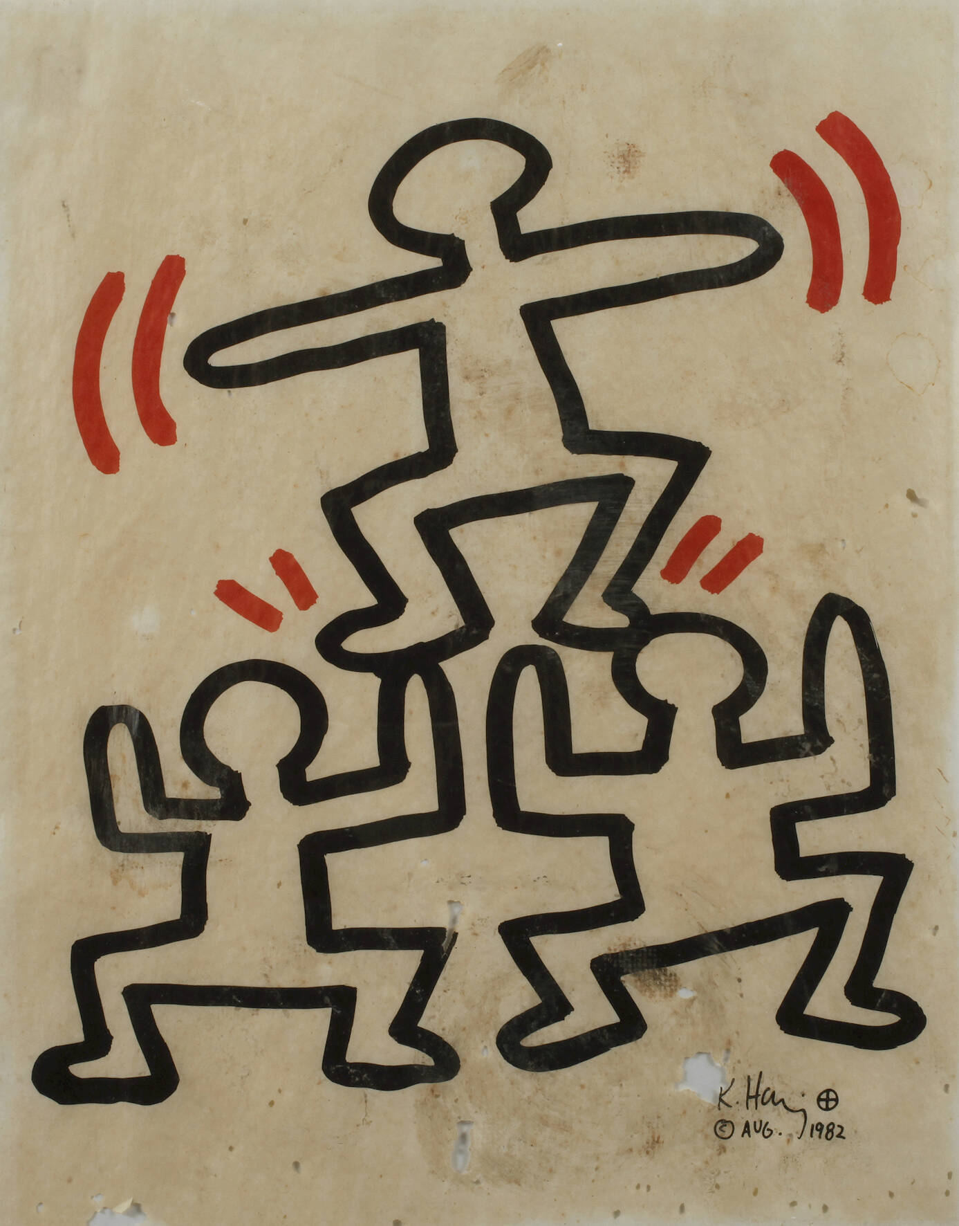Keith Haring, Blatt aus der Bayer Suite