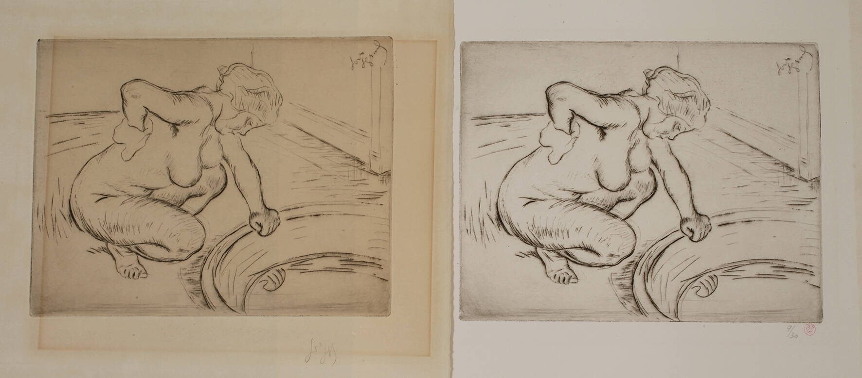 Louis Legrand, Im Bade